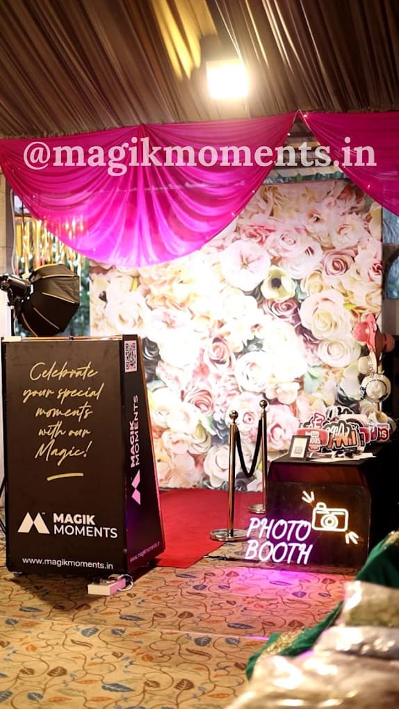 Magik Moments photo booth setup at an event